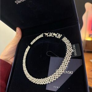 Swarovski Diamante Silver Necklace